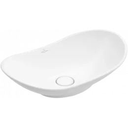 Villeroy & Boch My Nature Раковина для установки на столешницу, 610 x 360 x 150 mm, Альпийский белый CeramicPlus, без перелива 411060R1