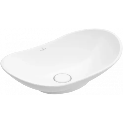 Villeroy & Boch My Nature Раковина для установки на столешницу, 610 x 360 x 150 mm, Альпийский белый CeramicPlus, без перелива 411060R1