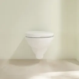 Villeroy & Boch O.novo Унитаз с вертикальным смывом, с короткой базой, настенный, Альпийский белый 56881001