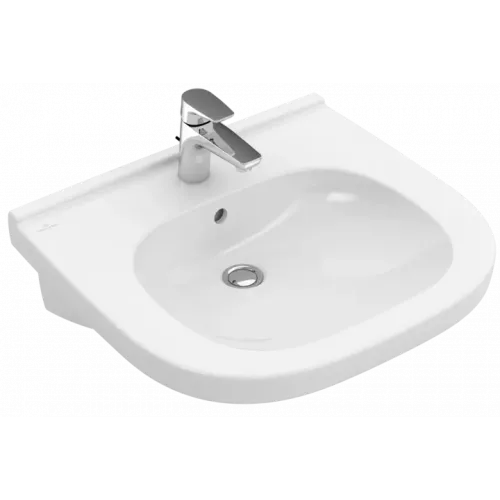 Villeroy & Boch ViCare Pаковина ViCare, 600 x 550 x 195 mm, Альпийский белый, с переливом 41196001