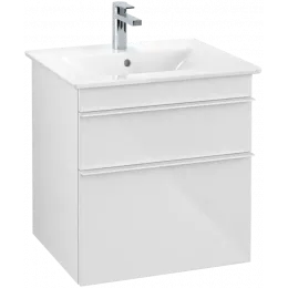 Villeroy & Boch Venticello Тумба под раковину, 2 выдвижных ящика, 553 x 590 x 502 mm, Glossy White / Glossy White A92302DH