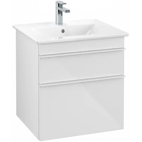 Villeroy & Boch Venticello Тумба под раковину, 2 выдвижных ящика, 553 x 590 x 502 mm, Glossy White / Glossy White A92302DH