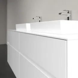 Villeroy & Boch Collaro Тумба под раковину, 4 выдвижных ящика, 1400 x 548 x 500 mm, Glossy White / Glossy White C07600DH
