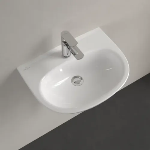 Villeroy & Boch O.novo Раковина компактная, 500 x 380 x 160 mm, Альпийский белый, без перелива 43405101