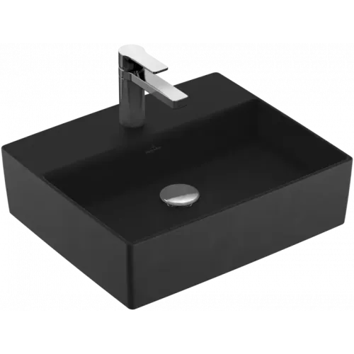 Villeroy & Boch Memento 2.0 Раковина для установки на столешницу, 498 x 420 x 139 mm, Ebony CeramicPlus, без перелива 4A0751S5