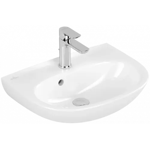 Villeroy & Boch O.novo Раковина компактная, 500 x 380 x 160 mm, Альпийский белый, с переливом 43405001