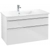 Villeroy & Boch Venticello Тумба под раковину, 2 выдвижных ящика, 953 x 590 x 502 mm, Glossy White / Glossy White A92701DH