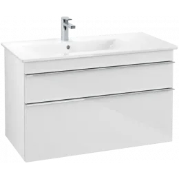 Villeroy & Boch Venticello Тумба под раковину, 2 выдвижных ящика, 953 x 590 x 502 mm, Glossy White / Glossy White A92701DH
