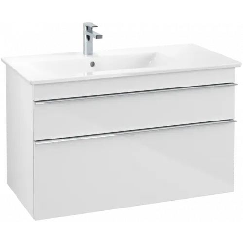 Villeroy & Boch Venticello Тумба под раковину, 2 выдвижных ящика, 953 x 590 x 502 mm, Glossy White / Glossy White A92701DH