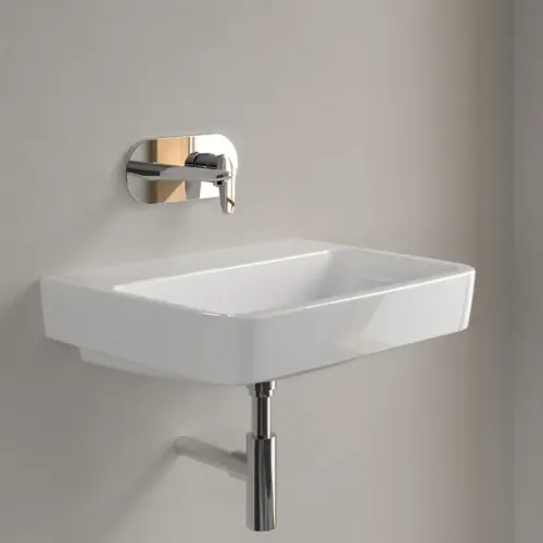 Villeroy & Boch O.novo Pаковина, 600 x 460 x 175 mm, Альпийский белый, без перелива, задняя сторона и нижняя сторона шлифованные 4A416F01