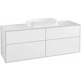 Villeroy & Boch Finion Тумба под раковину, 4 выдвижных ящика, 1600 x 603 x 501 mm, Glossy White Lacquer F32100GF