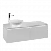 Villeroy & Boch Legato Тумба под раковину, 2 выдвижных ящика, 1200 x 380 x 500 mm, Glossy White / Glossy White B57900DH