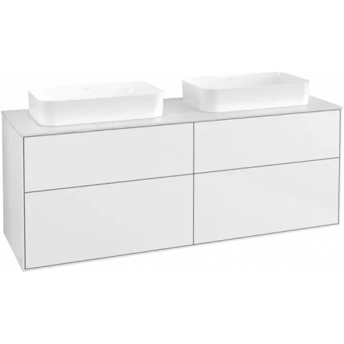 Villeroy & Boch Finion Тумба под раковину, 4 выдвижных ящика, 1600 x 603 x 501 mm, Glossy White Lacquer F72100GF