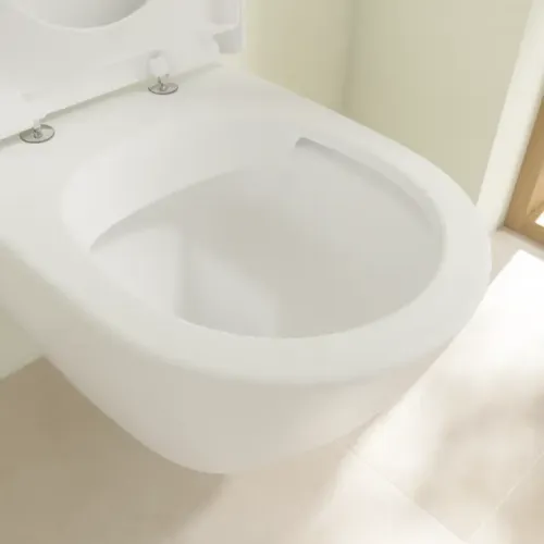 Villeroy & Boch Subway 2.0 Унитаз с открытым смывным краем, настенный, Stone White CeramicPlus 5614R0RW