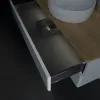 Villeroy & Boch Antao Тумба под раковину, с подсветкой, 2 выдвижных ящика, 1000 x 360 x 500 mm, лицевая поверхность без текстурированной отделки, Glossy White Lacquer / Honey Oak L20051GF