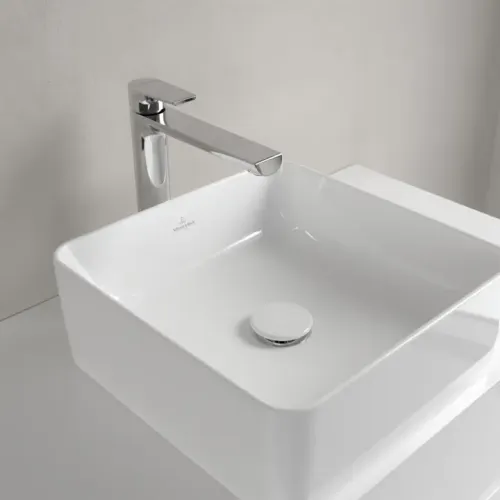 Villeroy & Boch Collaro Раковина для установки на столешницу, 380 x 380 x 145 mm, Альпийский белый, без перелива 4A213801