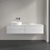 Villeroy & Boch Antao Тумба под раковину, 4 выдвижных ящика, 1600 x 360 x 500 mm, лицевая поверхность без текстурированной отделки, Glossy White Lacquer / Glossy White Lacquer K26010GF