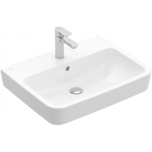 Villeroy & Boch O.novo Pаковина, 650 x 460 x 175 mm, Альпийский белый, с переливом, задняя сторона и нижняя сторона шлифованные 4A41KJ01