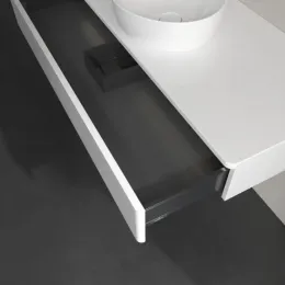 Villeroy & Boch Antao Тумба под раковину, с подсветкой, 1 выдвижной ящик, 1200 x 190 x 500 mm, лицевая поверхность без текстурированной отделки, Glossy White Lacquer / Glossy White Lacquer L10010GF