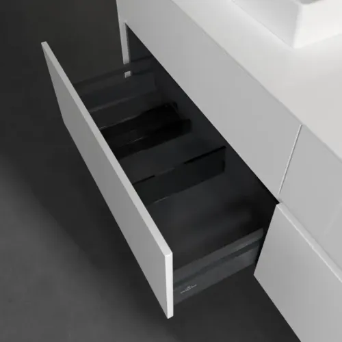 Villeroy & Boch Collaro Тумба под раковину, с подсветкой, 4 выдвижных ящика, 1600 x 548 x 500 mm, Glossy White / Glossy White C078B0DH