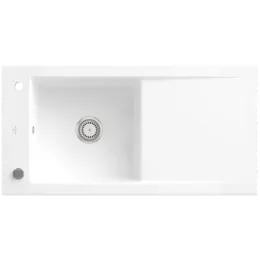 Villeroy & Boch Timeline 60 Мойка, включая Комплект слива с эксцентриком, выкл Керамика, 1000 x 510 mm, Snow White CeramicPlus 679002KG