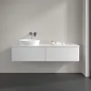 Villeroy & Boch Antao Тумба под раковину, 2 выдвижных ящика, 1600 x 360 x 500 mm, лицевая поверхность без текстурированной отделки, Glossy White Lacquer / Glossy White Lacquer K37010GF