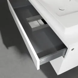 Villeroy & Boch Legato Тумба под раковину, 2 выдвижных ящика, 1000 x 550 x 500 mm, Glossy White / Glossy White B69500DH