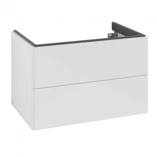 Villeroy & Boch Antao Тумба под раковину, с подсветкой, 2 выдвижных ящика, 788 x 504 x 496 mm, лицевая поверхность без текстурированной отделки, Glossy White Lacquer L04000GF