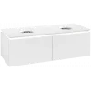 Villeroy & Boch Legato Тумба под раковину, с подсветкой, 2 выдвижных ящика, 1200 x 380 x 500 mm, Glossy White / Glossy White B583L0DH
