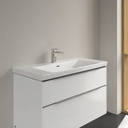 Villeroy & Boch Subway 3.0 Pаковина для установки на тумбу, 1000 x 470 x 165 mm, Альпийский белый CeramicPlus, с переливом 4A70A5R1