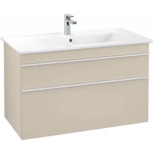 Villeroy & Boch Venticello Тумба под раковину, 2 выдвижных ящика, 953 x 590 x 502 mm, Soft Grey / Soft Grey A92602VK