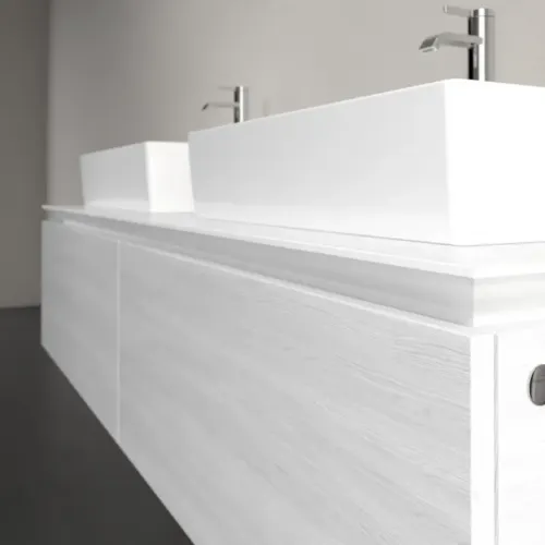 Villeroy & Boch Legato Тумба под раковину, 2 выдвижных ящика, 1600 x 380 x 500 mm, White Wood / White Wood B67600E8