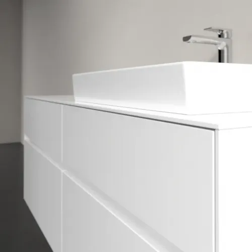 Villeroy & Boch Collaro Тумба под раковину, с подсветкой, 4 выдвижных ящика, 1400 x 548 x 500 mm, Glossy White / Glossy White C086B0DH