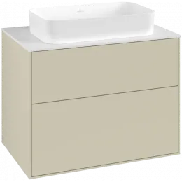Villeroy & Boch Finion Тумба под раковину, 2 выдвижных ящика, 800 x 603 x 501 mm, Silk Grey Matt Lacquer F63100HJ