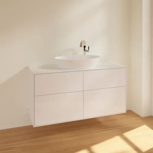 Villeroy & Boch Finion Тумба под раковину, 4 выдвижных ящика, 1200 x 603 x 501 mm, Glossy White Lacquer F91100GF