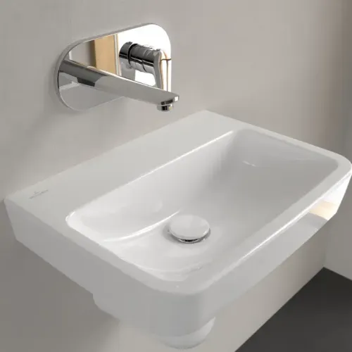 Villeroy & Boch O.novo Раковина компактная, 500 x 370 x 160 mm, Альпийский белый, без перелива 43445301