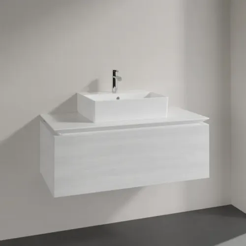 Villeroy & Boch Legato Тумба под раковину, 1 выдвижной ящик, 1000 x 380 x 500 mm, White Wood / White Wood B60300E8