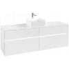 Villeroy & Boch Collaro Тумба под раковину, с подсветкой, 4 выдвижных ящика, 1600 x 548 x 500 mm, Glossy White / Glossy White C049B0DH