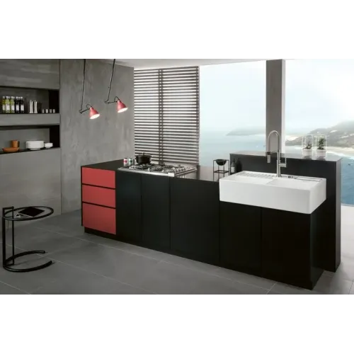 Villeroy & Boch Полувстраиваемая мойка с двойной раковиной Мойка с двумя чашами, включая Контейнер для отходов, Комплект слива с эксцентриком, Крепежный комплект, выкл Керамика, 895 x 630 mm, Альпийский белый CeramicPlus 632392R1