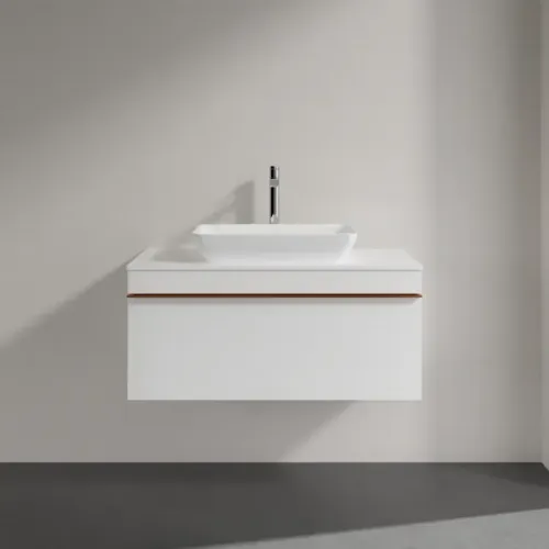 Villeroy & Boch Venticello Тумба под раковину, 1 выдвижной ящик, 957 x 436 x 502 mm, Glossy White / Glossy White A94605DH