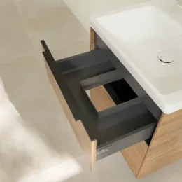 Villeroy & Boch Subway 3.0 Тумба под раковину, 2 выдвижных ящика, 572 x 576 x 478 mm, Oak Kansas C57801RH
