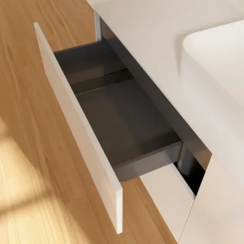 Villeroy & Boch Finion Тумба под раковину, с подсветкой, 4 выдвижных ящика, 1600 x 603 x 501 mm, Glossy White Lacquer G44100GF