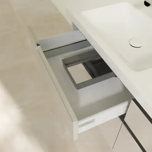 Villeroy & Boch Subway 2.0 Тумба под раковину, 4 выдвижных ящика, 1287 x 590 x 449 mm, Soft Grey A91710VK