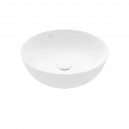 Villeroy & Boch Artis Раковина для установки на столешницу, 430 x 430 x 130 mm, Stone White CeramicPlus, без перелива, нешлифованный, 417943RW