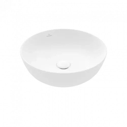 Villeroy & Boch Artis Раковина для установки на столешницу, 430 x 430 x 130 mm, Stone White CeramicPlus, без перелива, нешлифованный, 417943RW
