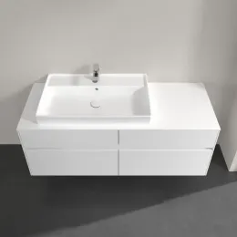 Villeroy & Boch Collaro Тумба под раковину, с подсветкой, 4 выдвижных ящика, 1400 x 548 x 500 mm, Glossy White / Glossy White C089B0DH