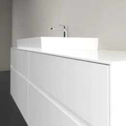 Villeroy & Boch Collaro Тумба под раковину, 4 выдвижных ящика, 1600 x 548 x 500 mm, Glossy White / Glossy White C02600DH