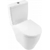 Villeroy & Boch Avento Унитаз-компакт с открытым смывным краем, напольный, Альпийский белый 5644R001