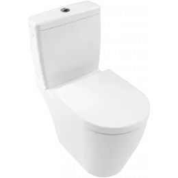Villeroy & Boch Avento Унитаз-компакт с открытым смывным краем, напольный, Альпийский белый 5644R001