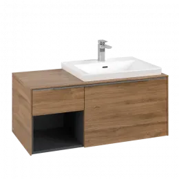 Villeroy & Boch Subway 3.0 Тумба под раковину, 2 выдвижных ящика, 1001 x 423 x 516 mm, Oak Kansas / Oak Kansas C57100RH